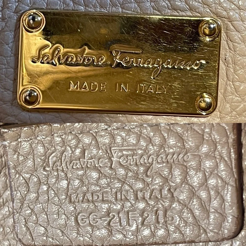 Salvatore Ferragamo Amy Large Leather Tote | Made in Italy
